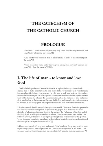 THE CATECHISM OF THE CATHOLIC CHURCH - Baha'i Studies