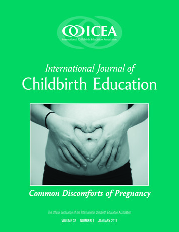 International Journal Of Childbirth Education - ICEA