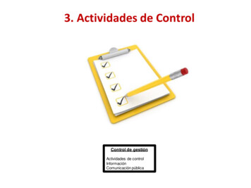 3. Actividades De Control