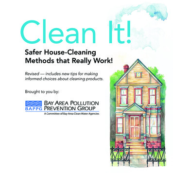 Clean It! - Safer House-Cleaning Methods That Really Work! - Baywise