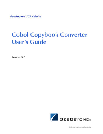 Cobol Copybook Converter User's Guide - Docs.oracle 