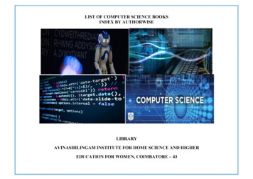List Of Computer Science Books Index By Authorwise