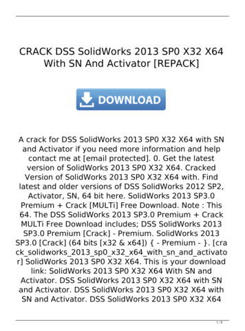 CRACK DSS SolidWorks 2013 SP0 X32 X64 With SN And . - ParsiLand TV