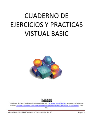 CUADERNO DE EJERCICIOS Y PRACTICAS VISTUAL BASIC - IDSystems