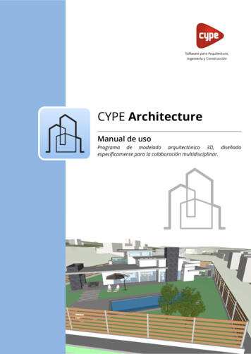 CYPE Architecture - Manual De Uso