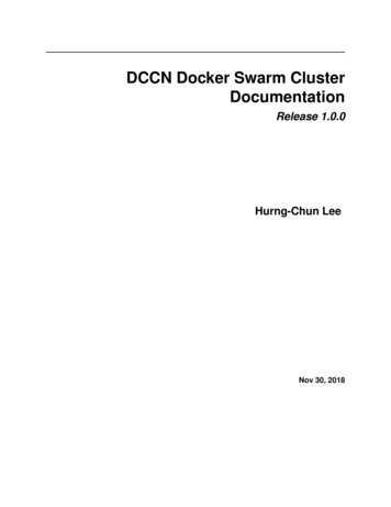 DCCN Docker Swarm Cluster Documentation - Read The Docs