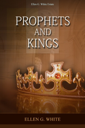 Prophets And Kings (1917) - EGW Writings