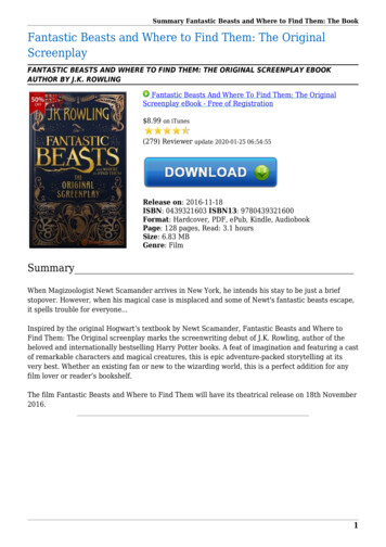 Fantastic Beasts And Where To Find Them: The PDF (6.83 MB) - Booksmatter