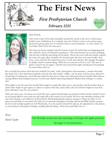 The First News - First Presbyterian Church Statesboro, Georgia