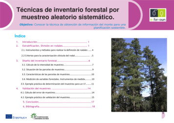 Técnicas De Inventario Forestal Por Muestreo Aleatorio Sistemático.