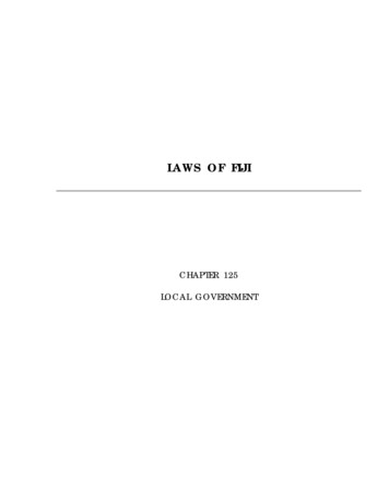 LAWS OF FIJI - Faolex