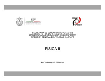 FÍSICA II - Sev.gob.mx