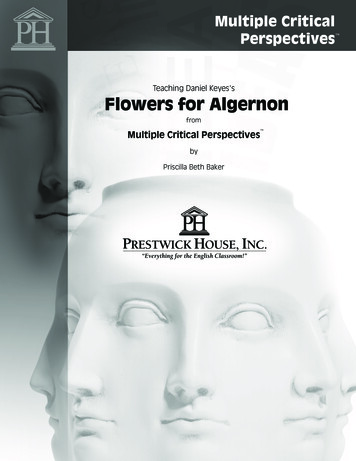Teaching Daniel Keyes's Flowers For Algernon - Tpet 