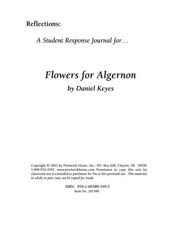 Flowers For Algernon - Tpet 