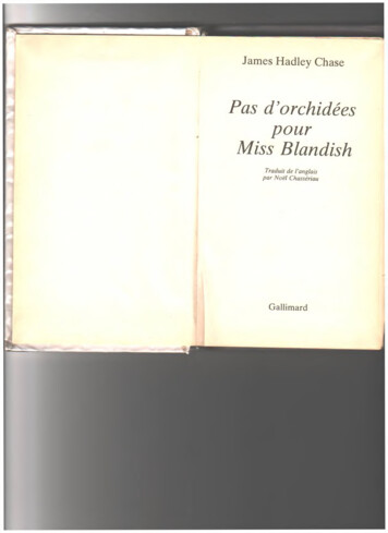 Pas D'orchidées Pour Miss Blandish