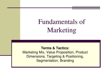 Fundamentals Of Marketing - Wwmr