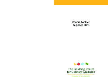 Beginner Booklet 3 - CulinaryMedicine 