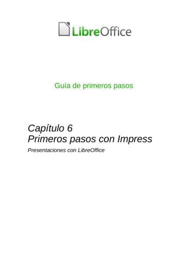 Capítulo 6 Primeros Pasos Con Impress - LibreOffice