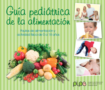 Guía Pediátrica De La Alimentación - Programa PIPO