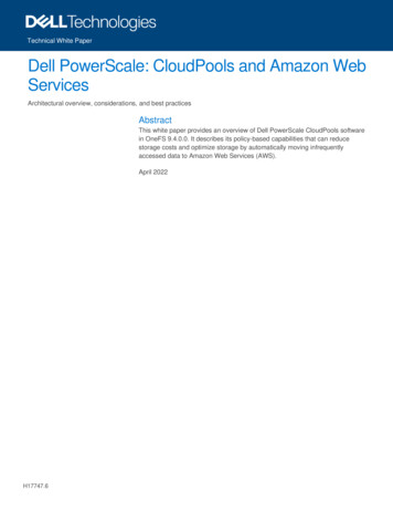 Dell PowerScale: CloudPools And Amazon Web Services