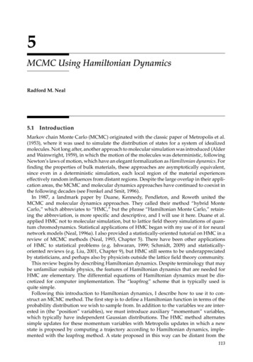 MCMC Using Hamiltonian Dynamics - Mcmchandbook 