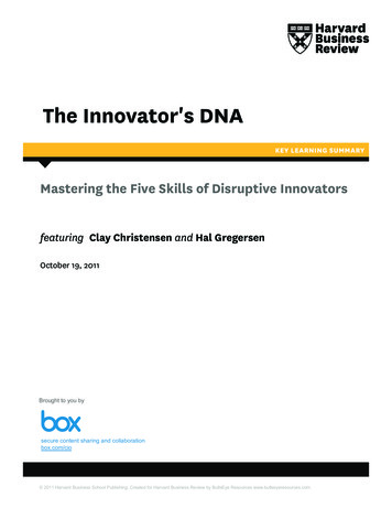 The Innovator's DNA - BullsEye Resources