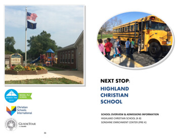 Next Stop: Highland Christian School