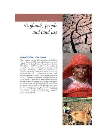 CHAPTER 1 Drylands, People And Land Use - Food And Agriculture Organization