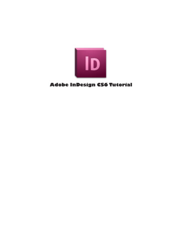 Adobe InDesign CS6 Tutorial - Santa Barbara City College