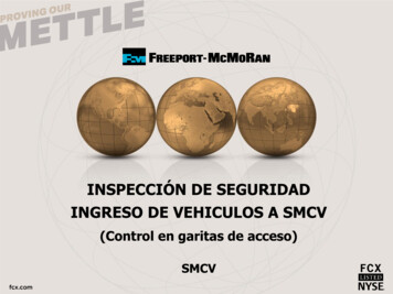 Inspección De Seguridad Ingreso De Vehiculos A Smcv