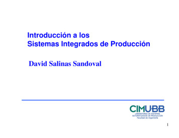 Introducción A Los Sistemas Integrados De Producción - Ubiobio.cl