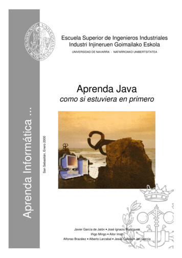 Aprenda Java - Universidad Técnica Federico Santa María