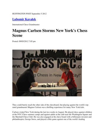 International Chess Grandmaster Magnus Carlsen Storms New York's Chess .