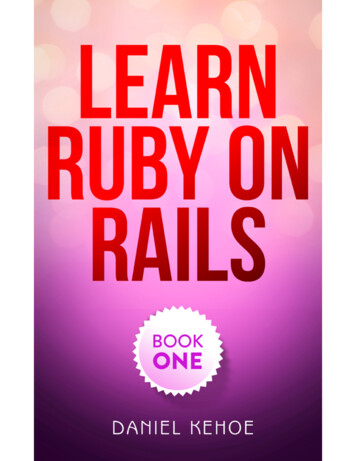 Learn Ruby On Rails: Book One - NewTek