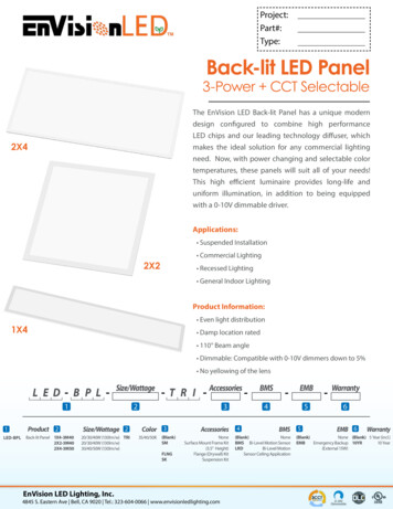 Back-lit LED Panel - Envision LED Lighting