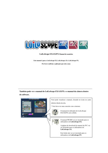 Também Pode Ver O Manual Do LoiLoScope EX/AX/FX E O Manual Da . - JVC