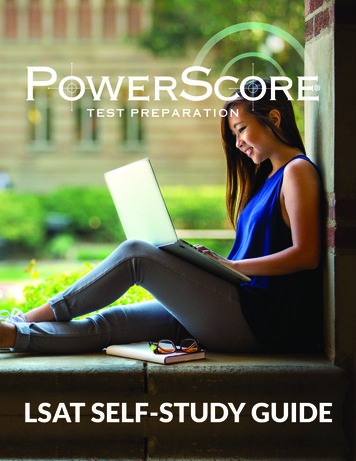 LSAT SELF-STUDY GUIDE - CertificationPoint