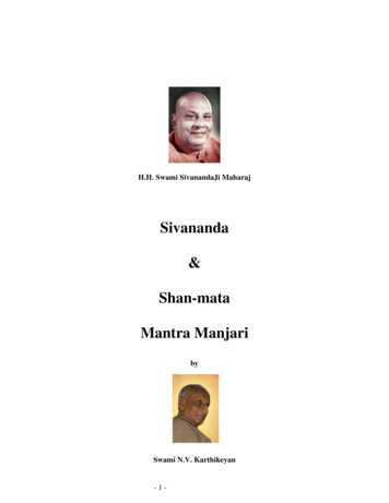 Sivananda Shan-mata Mantra Manjari - Yoga Vidya