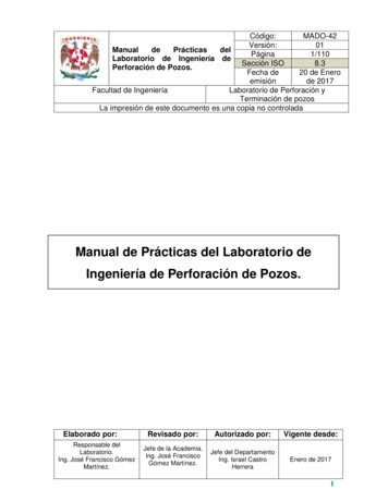 Manual De Prácticas Del Laboratorio De Ingeniería De . - UNAM