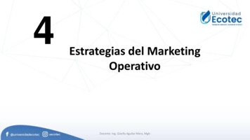 Estrategias Del Marketing Operativo - Ecotec.edu.ec