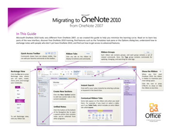 Migrating To OneNote 2010 - .microsoft 