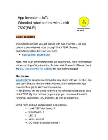 App Inventor IoT: Wheeled Robot Control With LinkIt 7697(Wi-Fi)