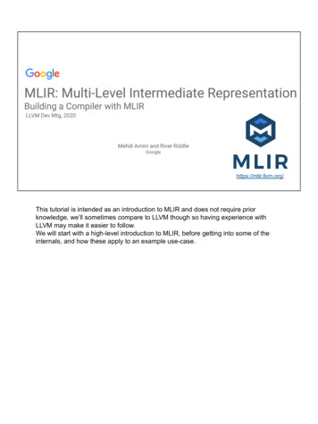 Building A Compiler With MLIR - LLVM