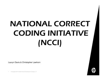 National Correct Coding Initiative (Ncci)