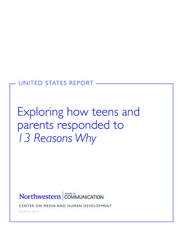 Exploring How Teens And Parents Responded To 13 Reasons Why