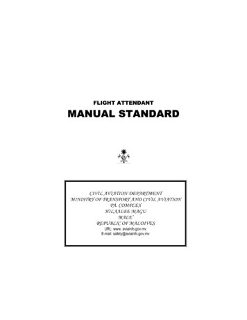 Flight Attendant Training Manual - Aviainfo.gov.mv