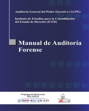 Manual De Auditoría Forense - United States Agency For International .