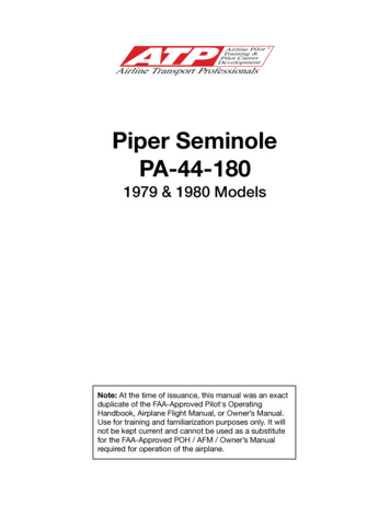 Piper Seminole PA-44-180 - Rebay