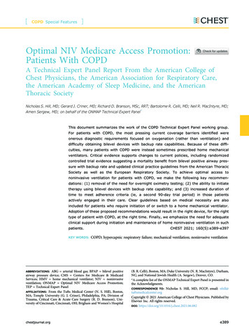 Optimal NIV Medicare Access Promotion: Patients With COPD