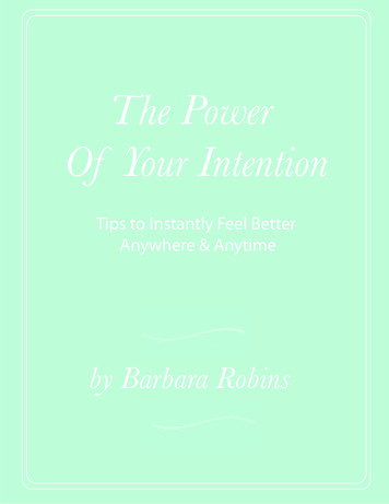 Power Of Intention Ebook2022 - Healing Is Fun